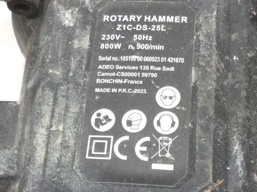 martillo electrico rotary hammer z1c-ds-25l