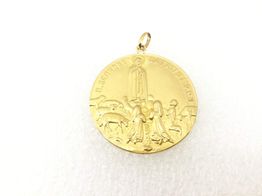 medalha ouro 19k con sem pedra 