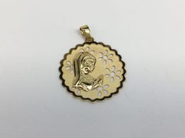medalla oro 18k 