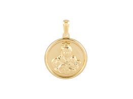 medalha ouro 18k con sem pedra 