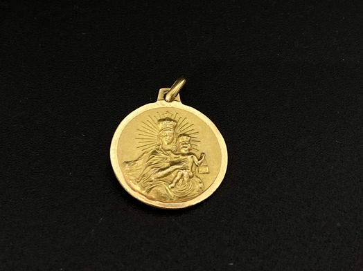 medalla oro 14k 