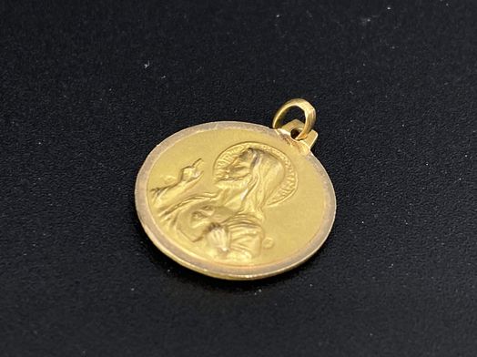medalla oro 14k 