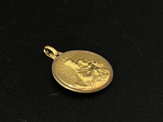 medalla oro 14k 