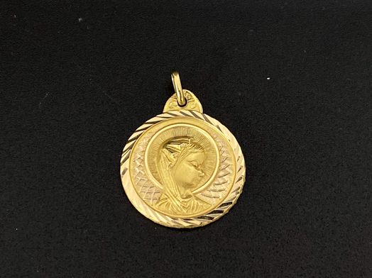 medalla oro 18k 