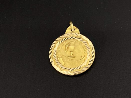 medalla oro 18k 