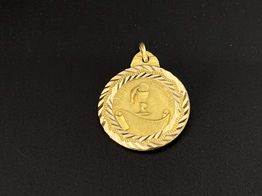 medalla oro 18k 