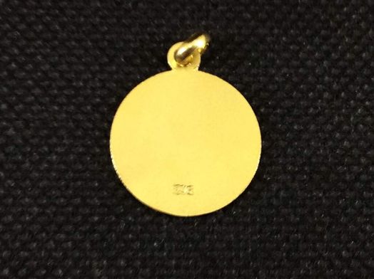 medalla oro 18k 