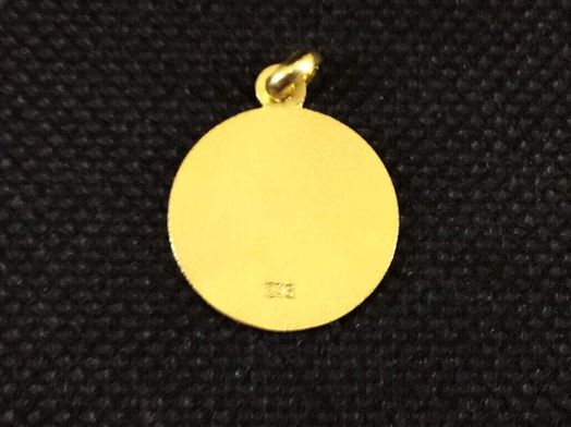 medalla oro 18k 