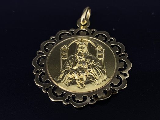 medalla oro 18k 