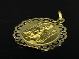 medalla oro 18k 
