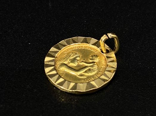 medalla oro 18k 