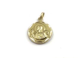 medalha ouro 18k con sem pedra 