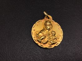 medalla oro 18k 