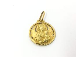 medalla oro 18k 