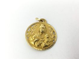 medalla oro 18k 