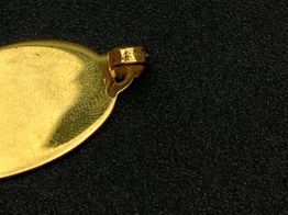 medalla oro 18k 