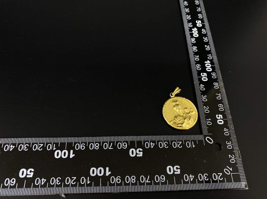 medalla oro 18k 