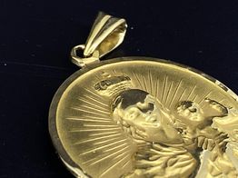 medalla oro 18k 