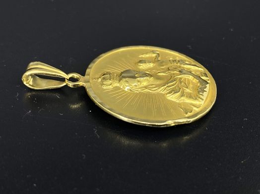 medalla oro 18k 