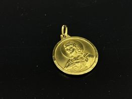 medalla oro 18k 