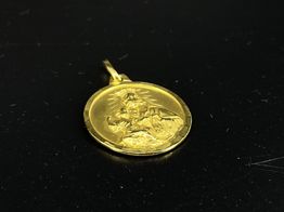 medalla oro 18k 
