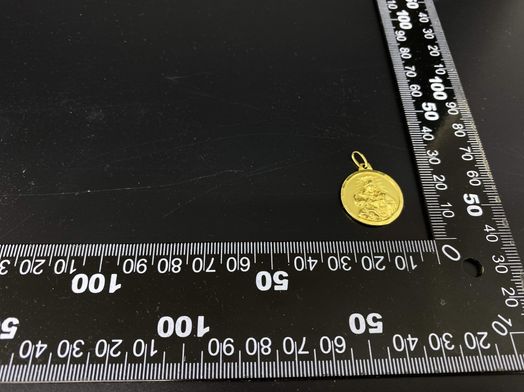 medalla oro 18k 