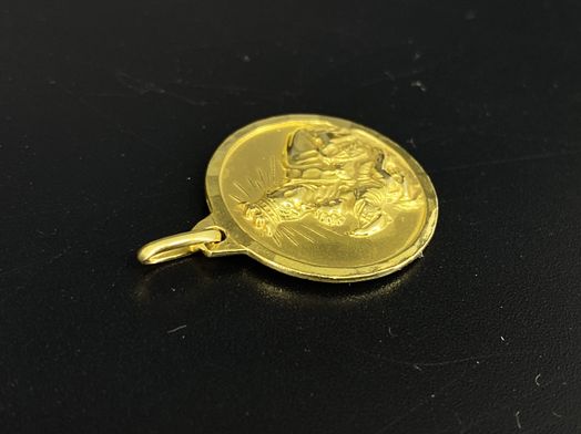 medalla oro 18k 