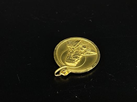 medalla oro 18k 