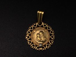 medalla oro 18k 