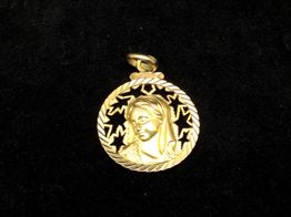 medalla oro 18k 
