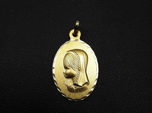 medalla oro 18k 