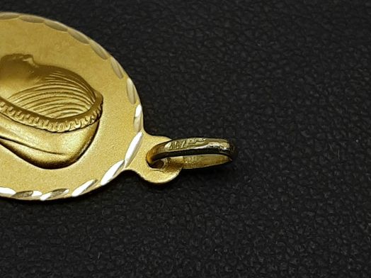 medalla oro 18k 
