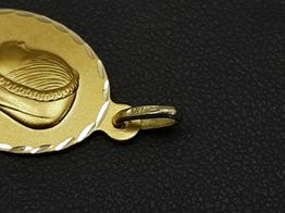 medalla oro 18k 