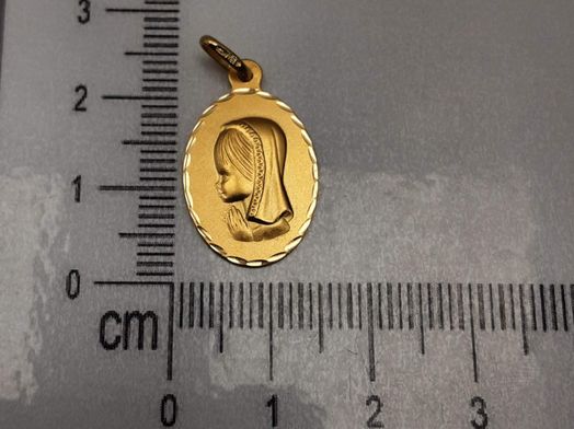 medalla oro 18k 