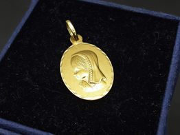 medalla oro 18k 