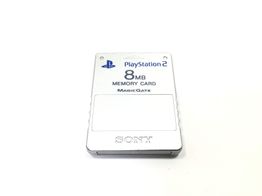 memory card ps2 sony 8mb plateada