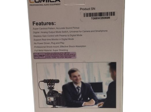 micro camara de vídeo comica vm10 pro