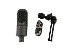 microfone vocalista audio-technica at2020usb+