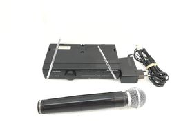 microfone vocalista shure sm58 c/ receiver samson sr-33