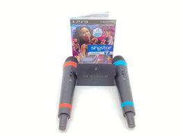 microfono ps3 sony pack micros + receptor + vj singstar dance