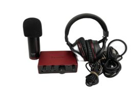 microfone vocalista focusrite scarlett studio pack