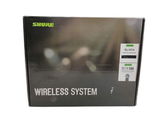 microfone vocalista shure slxd4 beta 58a