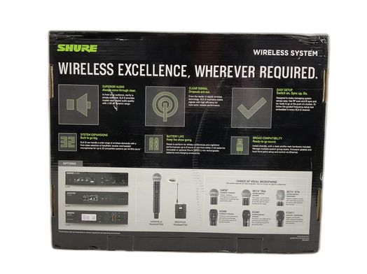 microfone vocalista shure slxd4 beta 58a