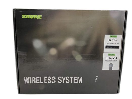 microfone vocalista shure slxd4 beta 58a