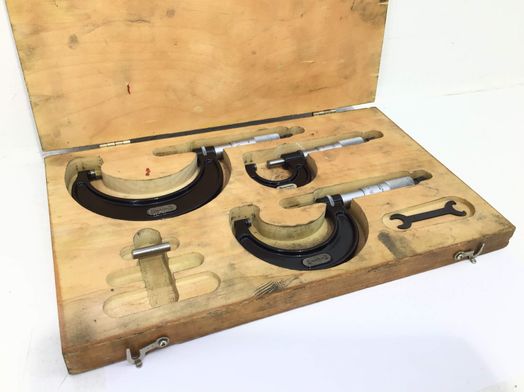 micrometro scarret juego de micr&oacute;metros externos starrett 0-75 s436maxrlz