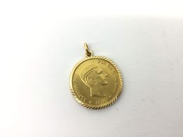 moneda oro 18k 