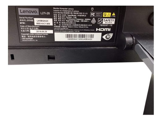 monitor led lenovo l27i-28 27 led