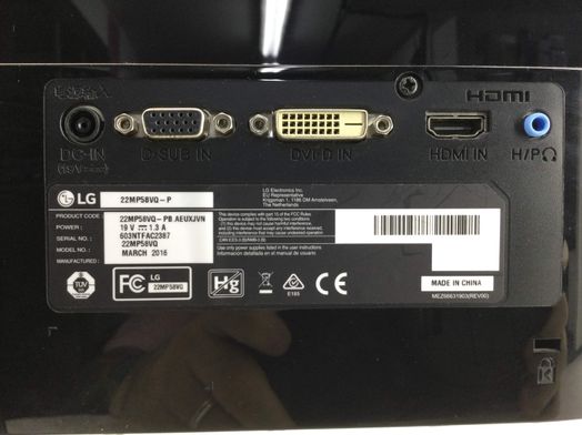 monitor led lg 22mp58vq 21.5 led