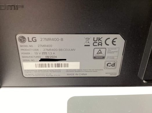 monitor led lg 27mr400-b 27 led