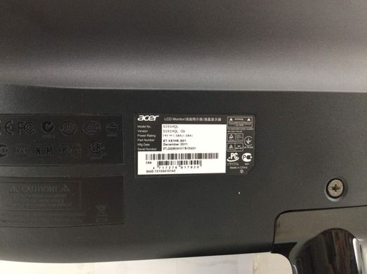 monitor tft acer a191hql
